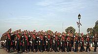 गणतंत्र दिवस पर गुरखा राइफल्स की परेड